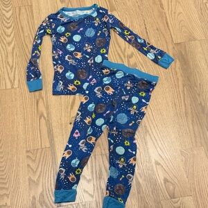 Little Sleepies Cosmic Kids Pajama Set - Blue and Multicolor